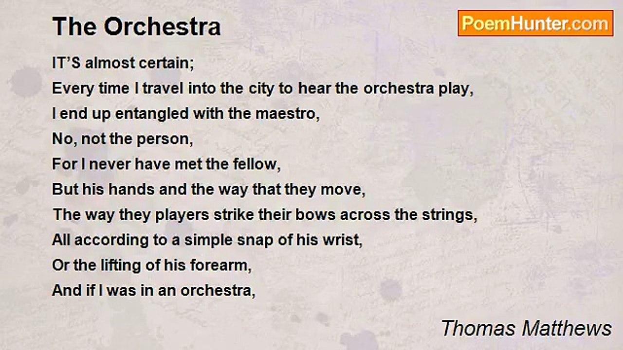 Thomas Matthews - The Orchestra