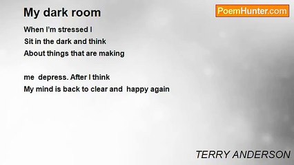 TERRY ANDERSON - My dark room