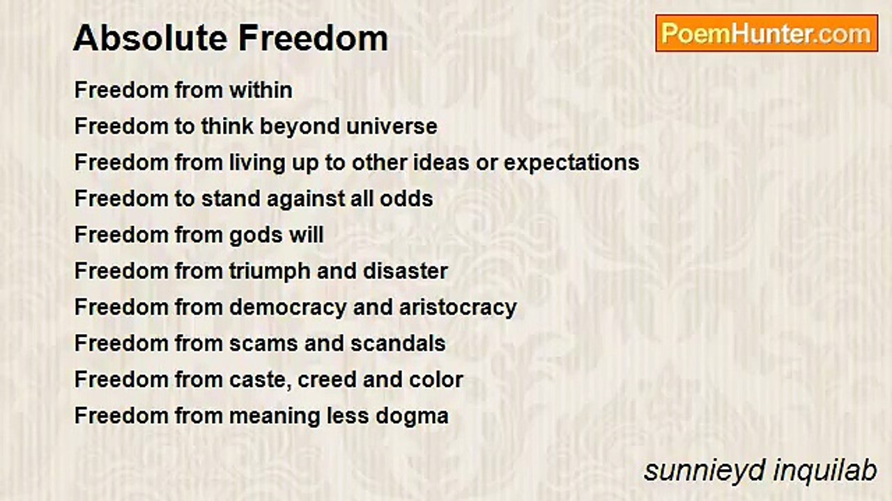 sunnieyd inquilab - Absolute Freedom