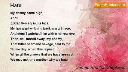 James Brunton Stephens - Hate