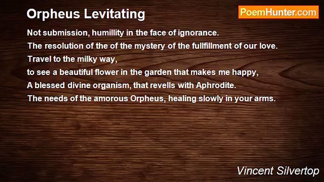 Vincent Silvertop - Orpheus Levitating