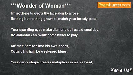 Ken e Hall - ***Wonder of Woman***