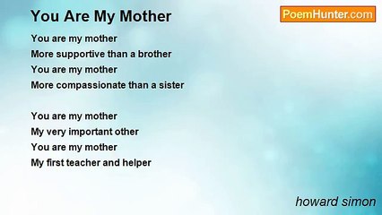 howard simon - You Are My Mother