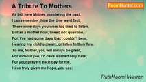 RuthNaomi Warren - A Tribute To Mothers