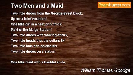 William Thomas Goodge - Two Men and a Maid