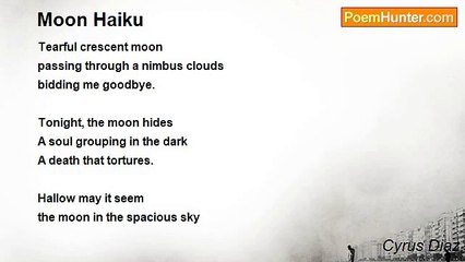 Cyrus Diaz - Moon Haiku