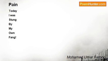 Mohamed Umar Farooq - Pain