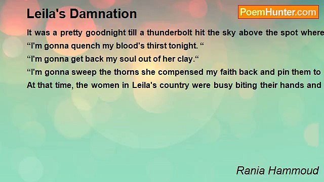 Rania Hammoud - Leila's Damnation