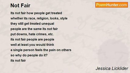 Jessica Licklider - Not Fair
