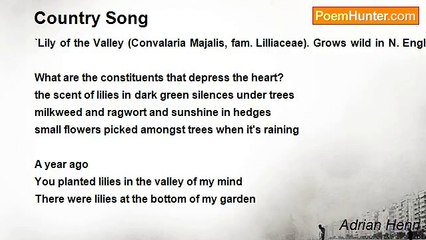 Adrian Henri - Country Song