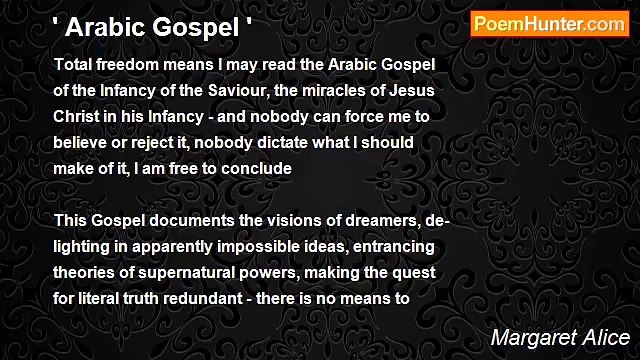 Margaret Alice - ' Arabic Gospel '