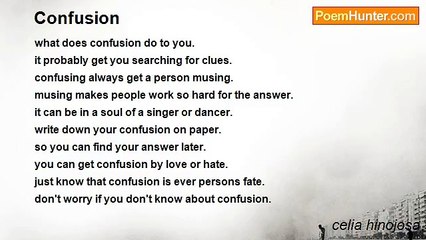 celia hinojosa - Confusion