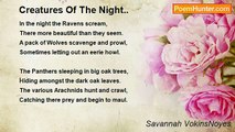 Savannah VokinsNoyes - Creatures Of The Night..