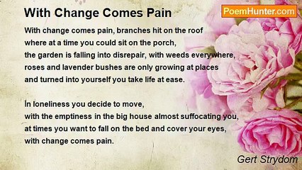 Gert Strydom - With Change Comes Pain