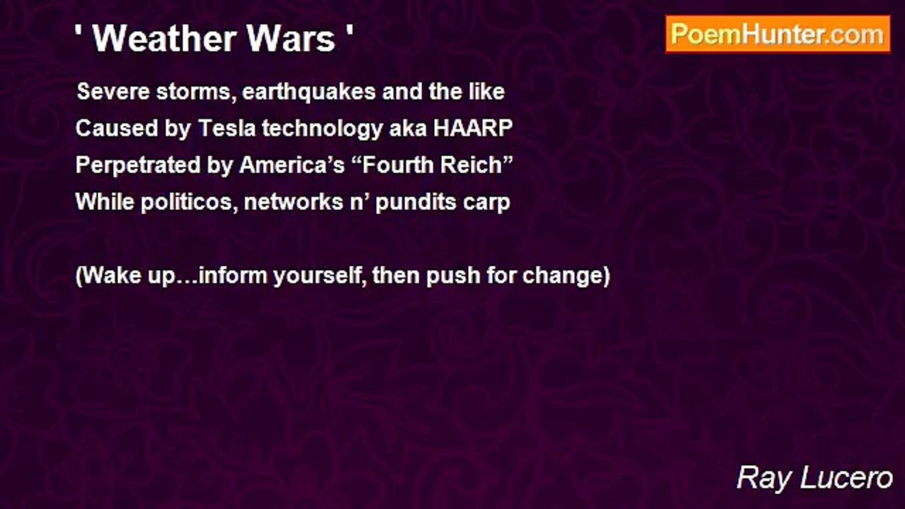 Ray Lucero - ' Weather Wars '