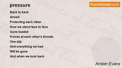 Amber Evans - pressure