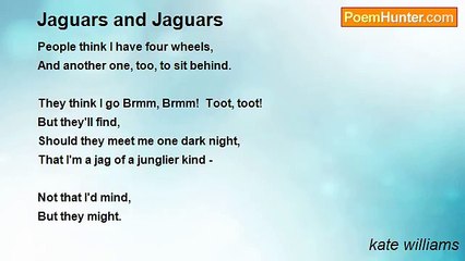 kate williams - Jaguars and Jaguars