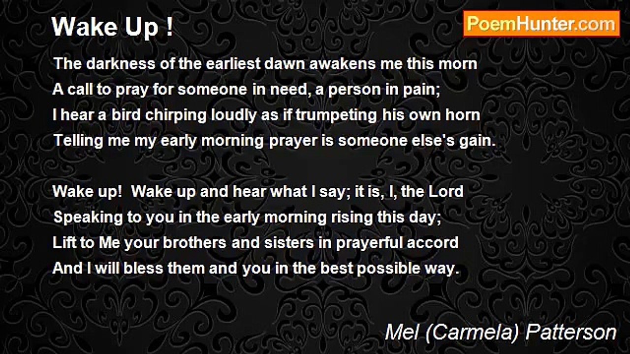 Carmela Patterson - Wake Up !