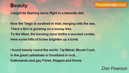 Don Pearson's Ode to Beauty 🌺