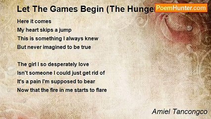 Amiel Tancongco - Let The Games Begin (The Hunger Games)
