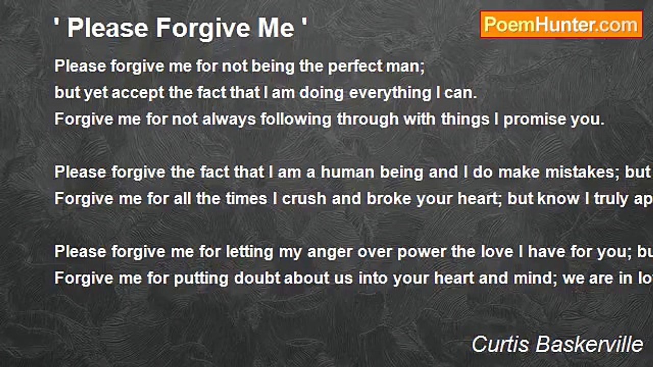Curtis Baskerville - ' Please Forgive Me '