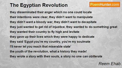 Reem Ehab - The Egyptian Revolution