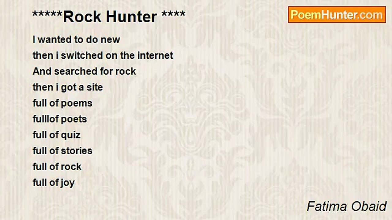Fatima Obaid - *****Rock Hunter ****