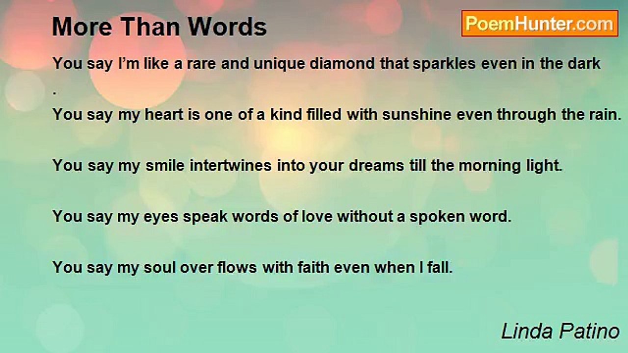 Linda Patino - More Than Words