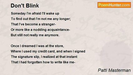 Patti Masterman - Don't Blink