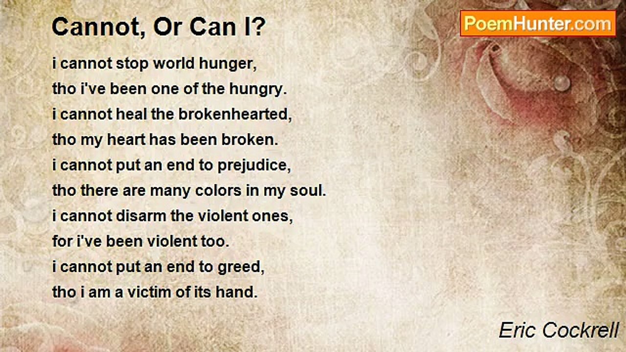 Eric Cockrell - Cannot, Or Can I?