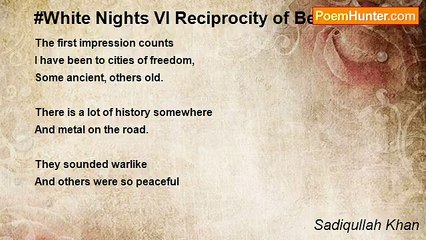 Sadiqullah Khan - White Nights VI Reciprocity of Behavior