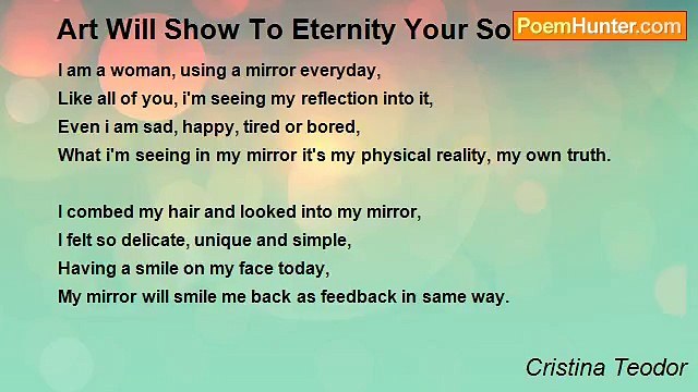 Cristina Teodor - Art Will Show To Eternity Your Soul