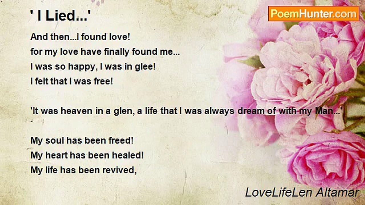 LoveLifeLen Altamar - ' I Lied...'