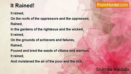 Shamba Kaunda - It Rained!