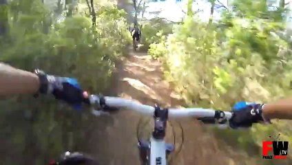 [+18 ~ Sexy Funny Girl]cyclist hit a tree at 50 kmh
