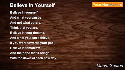 Marva Seaton - Believe In Yourself