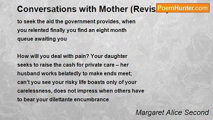 Margaret Alice Second - Conversations with Mother (Revised)