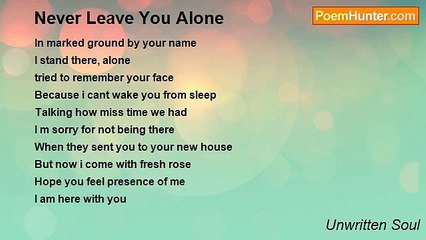 Unwritten Soul - Never Leave You Alone