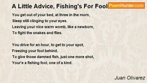 Juan Olivarez - A Little Advice, Fishing's For Fools