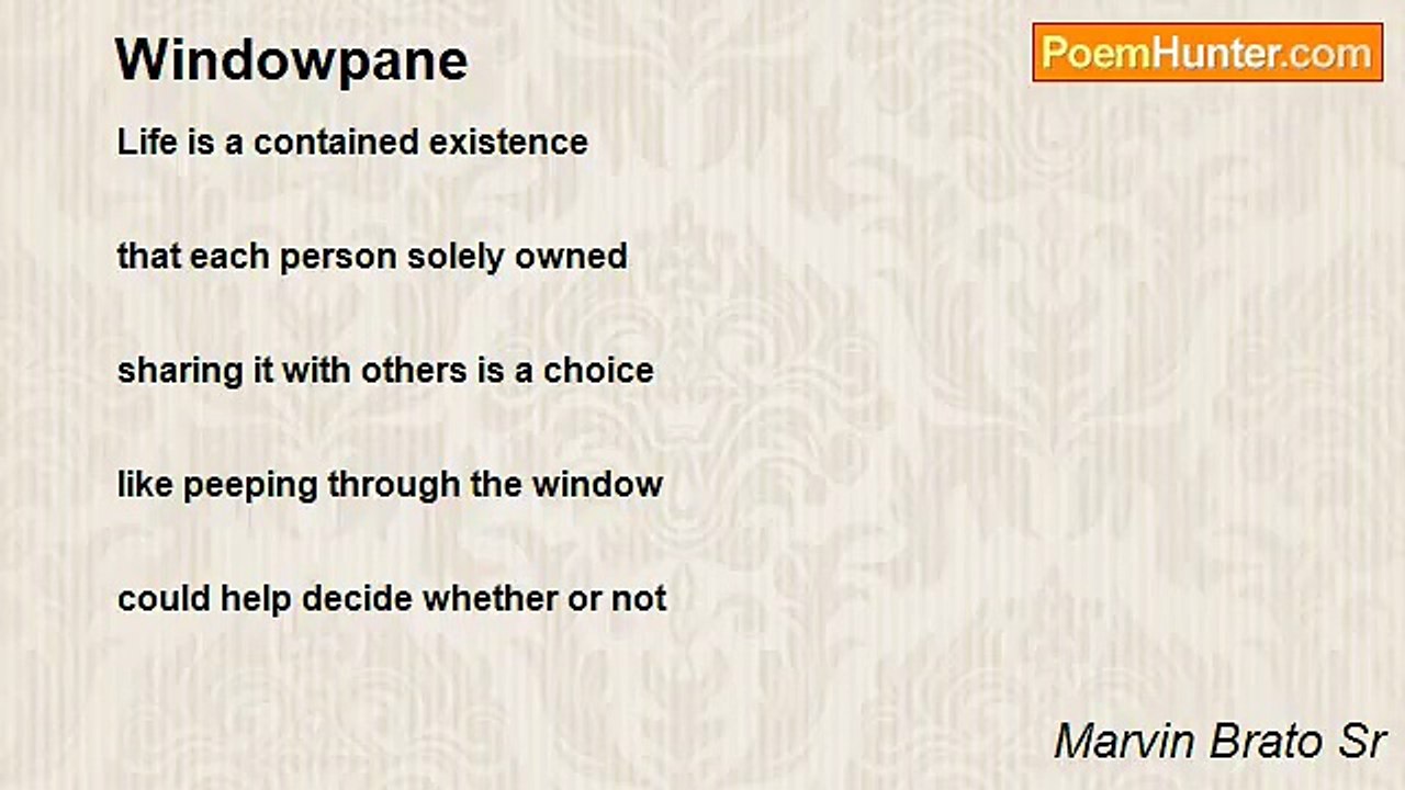 Marvin Brato Sr - Windowpane