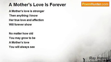 Ray Hansell - A Mother's Love Is Forever