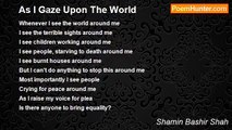 Shamin Bashir Shah - As I Gaze Upon The World