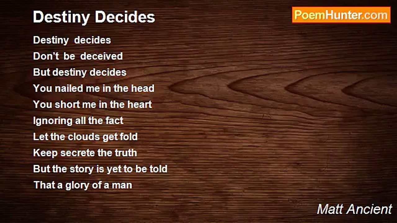 Matt Ancient - Destiny Decides