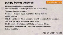Ace Of Black Hearts - (Angry Poem)  Angered
