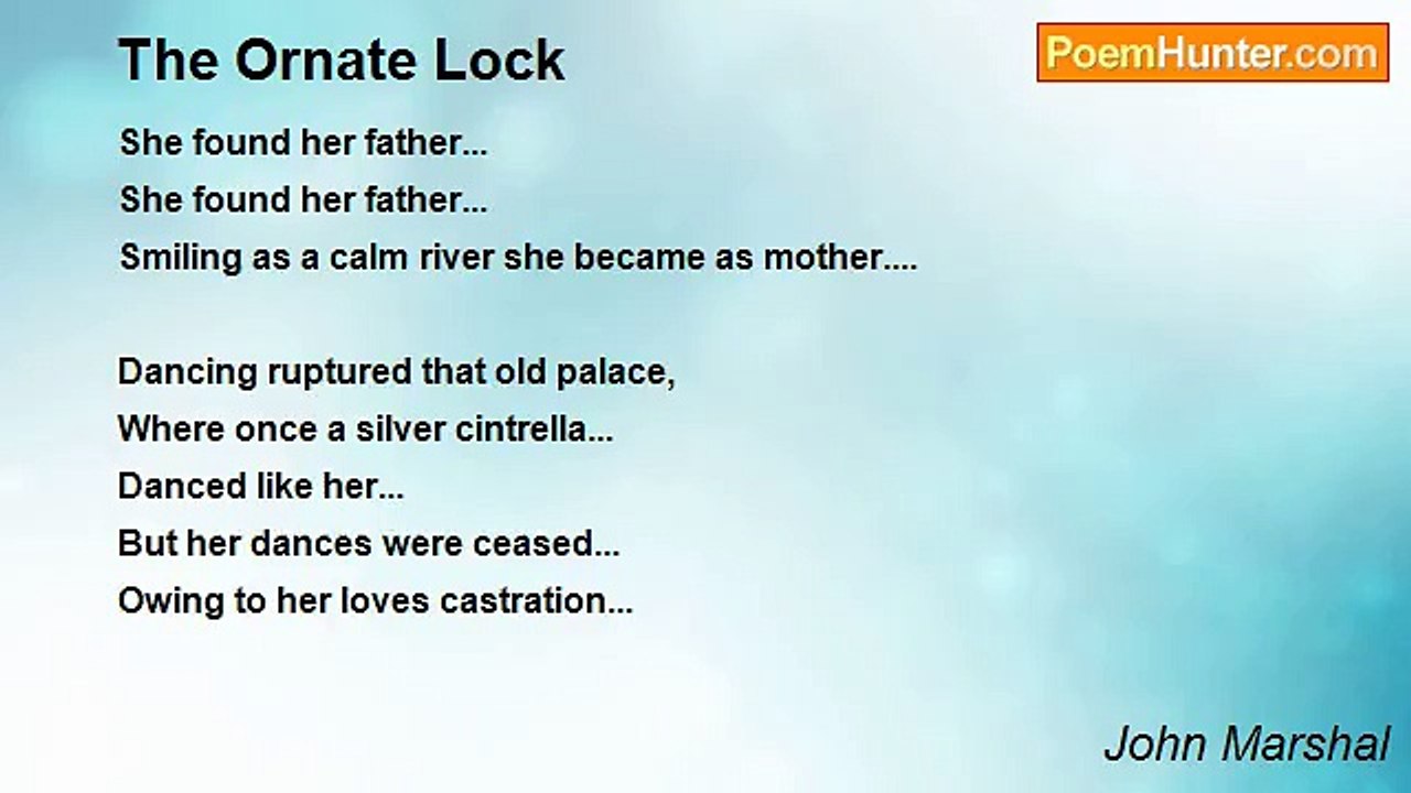 John Marshal - The Ornate Lock