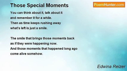 Edwina Reizer - Those Special Moments