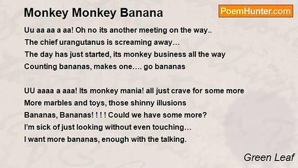 Green Leaf - Monkey Monkey Banana