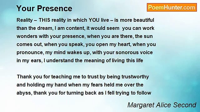 Margaret Alice Second - Your Presence