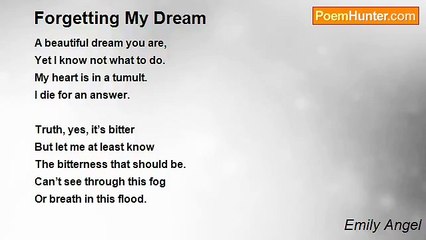 Emily Angel - Forgetting My Dream