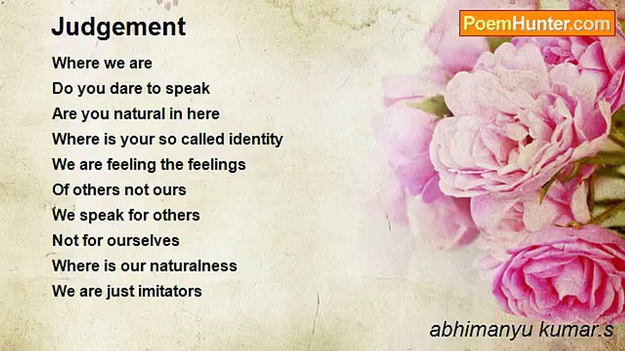abhimanyu kumar.s - Judgement